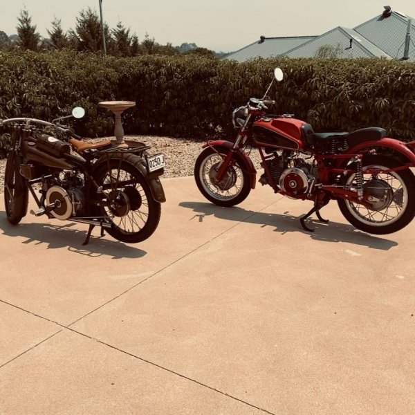 Ride Day. Spoilt for choice. I feel very privileged to have these Bella Moto’s in my life. Forza Guzzi