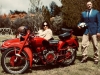 Doing it in style . 2020 Distinguished Gentleman’s ride. The missus and I on our 1957 Moto Guzzi Falcone outfit.