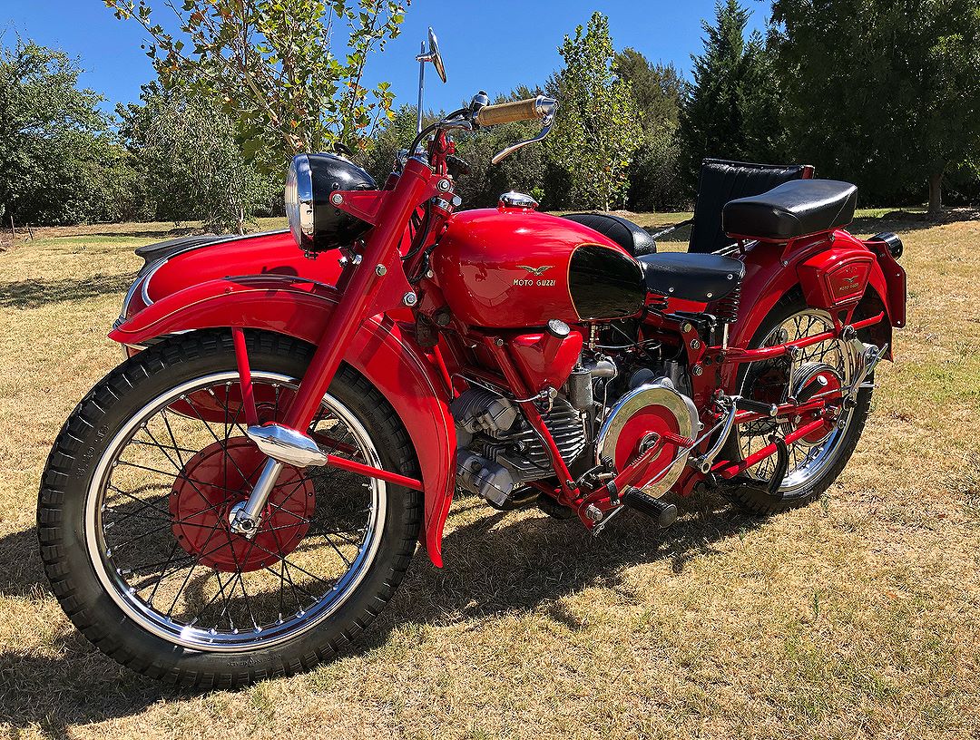 For the first time in my life I’m entering a bike in a show. I’ve spent the day polishing Carlo and Maria (1957 Falcone & 1947 Costantino sidecar). I think they deserve some recognition. Let’s hope the people agree. #motoguzzi #guzziraceraus #falcone
