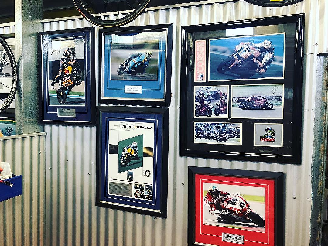 I’m at #interfos2018 racing my Guzzi RaceCo 1288 Daytona. I’m excited to be sharing the track with 3 legends from my shed hero wall @troycorser11 @baylisstic21 @chrisvermeulen7 #guzziracer #guzziraceraus #interfos2018 #motoguzzi #raceco