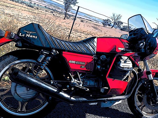 Love my CX100. Just added twin plug heads and 36mm pumpers. First big test today. Bloody lovely. #guzziraceraus #motoguzzi #motoguzzicx100 #motoguzzilemans #motoguzzitheclan #classicbike