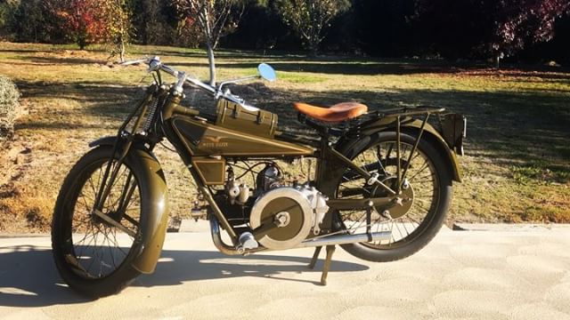 Thursday arvo ride on my 1921 Moto Guzzi Normale. I can’t quite believe it’s almost 100 years old but starts first kick and loves being ridden. What a privilege it is to be part of its story. #motoguzzi #motoguzzinormale #guzziraceraus #vintagebike #italianbike