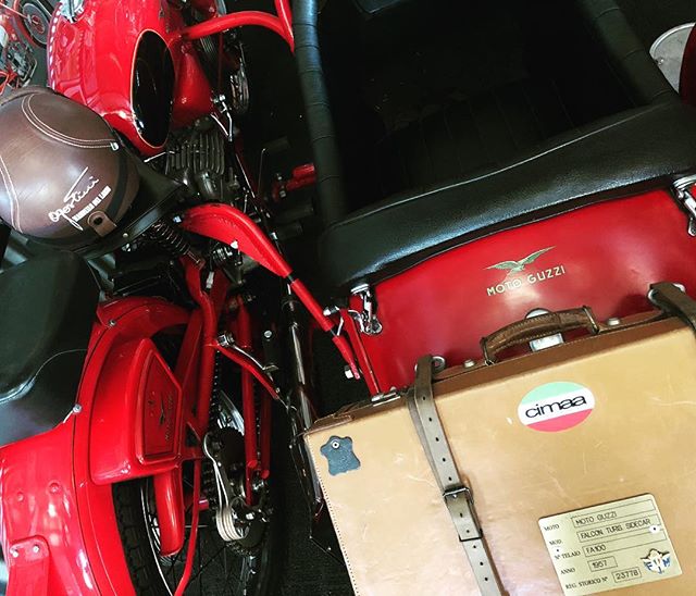 Details #motoguzzifalcone #guzziraceraus #motoguzzi #classicbike #sidecar