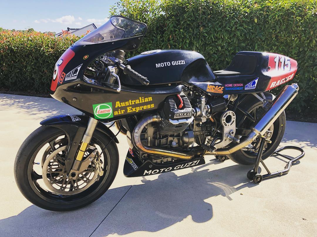 Guzzilla RaceCo 1288cc Australian Race Bike returns to the track for the first time in over 20 years at Broadford this Easter.