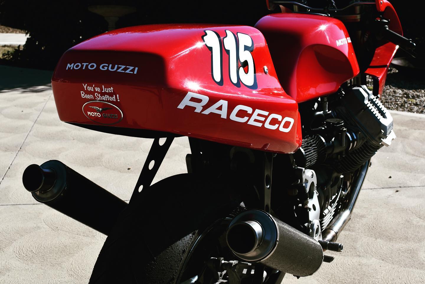 Moto Guzzi RaceCo Daytona 1225. Ready for active duty. 9 sleeps till my first ride. #